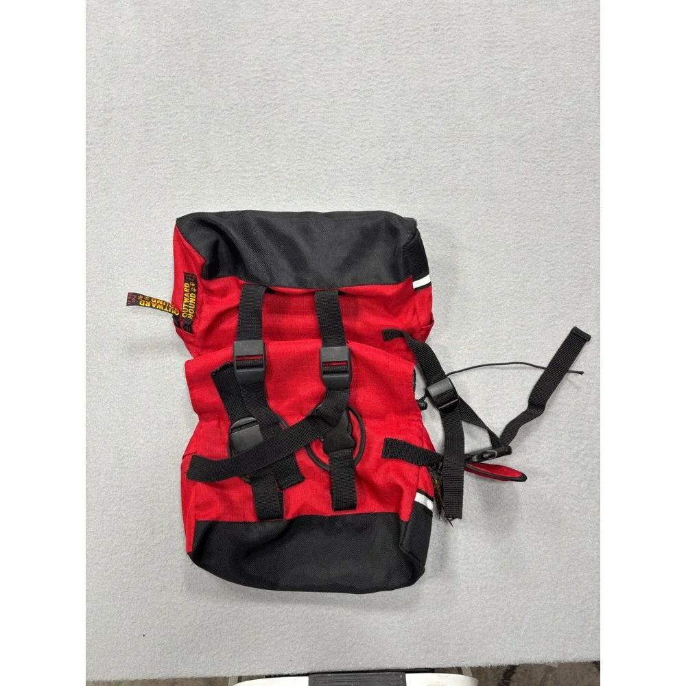 Outward‎ Hound Dog Backpack Red Hiking Pet Travel Gear Reflective Adjustable Bag